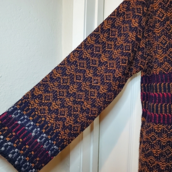 A. Ida Wool Blend Cardigan Sweater One Button Closure Sz M - Picture 2 of 10